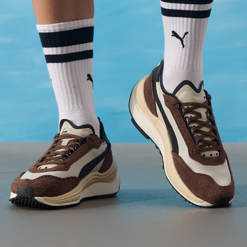 彪马（PUMA）男鞋女鞋新款轻便缓震运动鞋低帮透气情侣鞋拼接休闲鞋403301-01 ZP高清大图