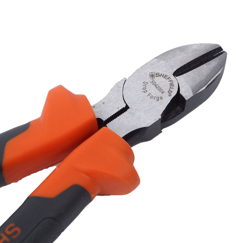 钢盾 S042004 重型省力偏心斜嘴钳 8“ 橙灰色 单位(件)