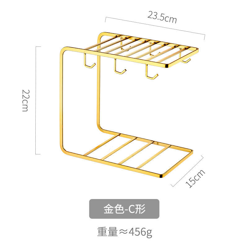 C形款杯架 北欧风耐高温玻璃冷水壶杯子套装家用一套泡茶具凉水壶水杯玻璃杯