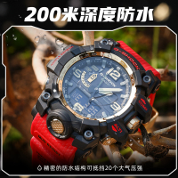 Casio官方旗舰店 卡西欧手表男大泥王gshock男士登山运动防水手表六局电波六重感应石英表 男表GWG-1000GB