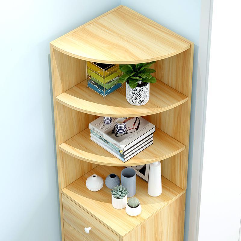 角柜墙角柜三角形拐角置物架书架书柜三角边柜客厅圆弧转角柜收纳闪电