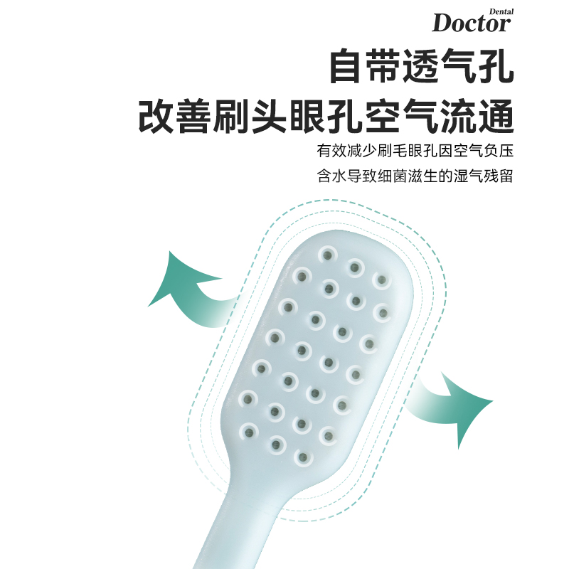 牙博士 幻海简约牙刷1卡3支DR6301高清大图