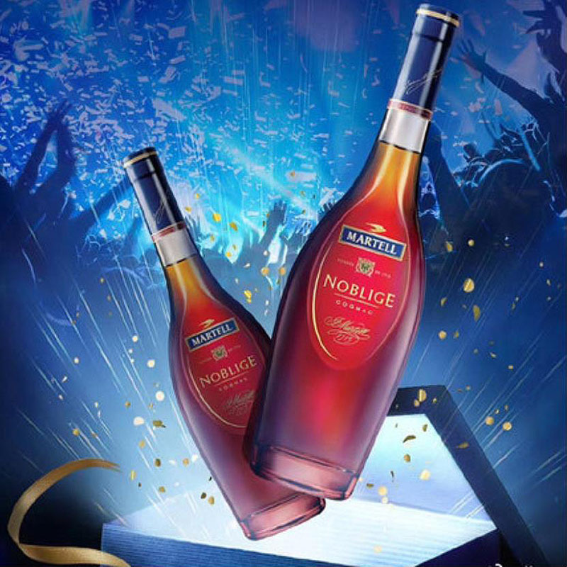马爹利martell原装进口法国干邑白兰地名仕3000ml海外版大瓶装