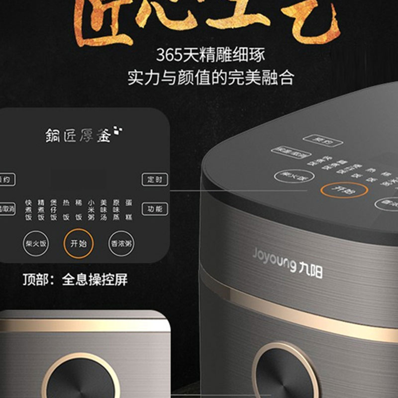 九阳 Joyoung 电饭煲 铜釜内胆2L家用小容量电饭锅 预约触摸式智能控制 F-20FY1高清大图