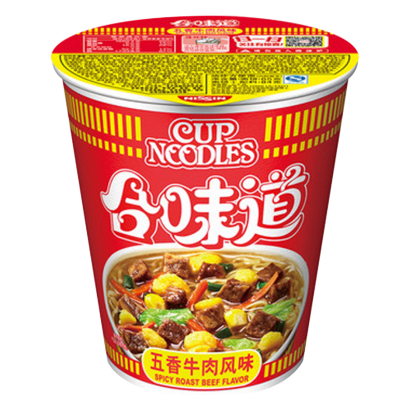 日清(Nissin)合味道五香牛肉风味84g/杯 方便面高清大图
