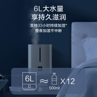 格力 (GREE)加湿器6升大容量 智能恒湿 暖雾客厅桌面 卧室 办公室 落地空调房母婴加湿器 SFK-60X61a