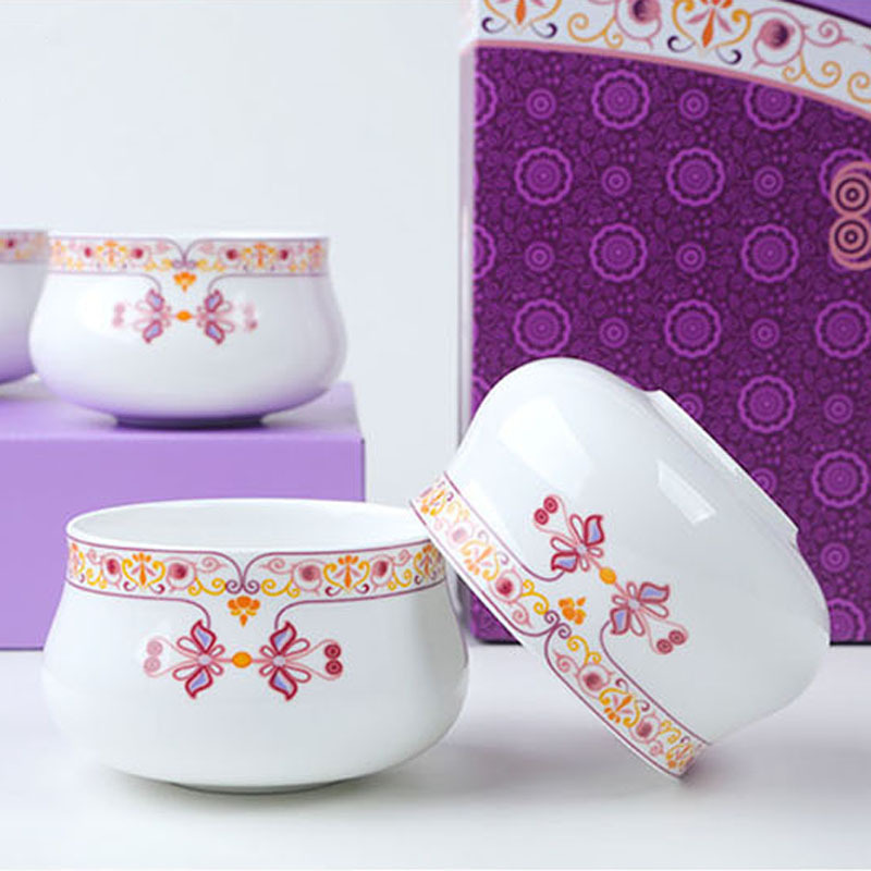 HDST 唐风胭脂扣筷子、碗八件套TF-1914（12套起发）