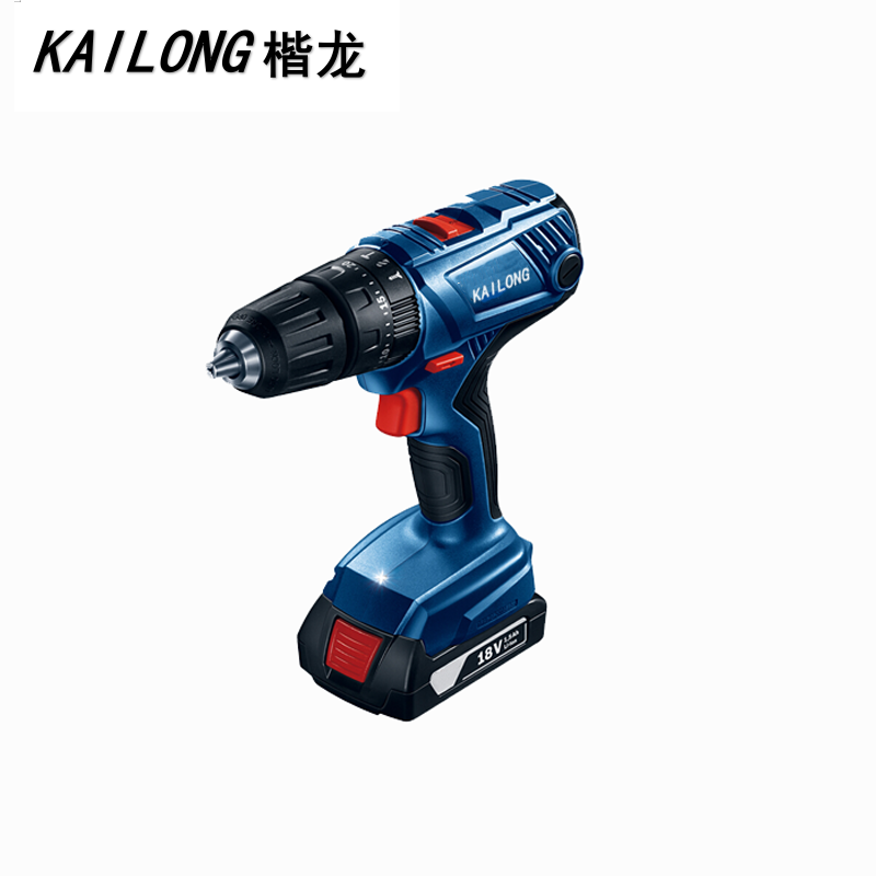 楷龙工业级双速锂电钻18V30N.m台