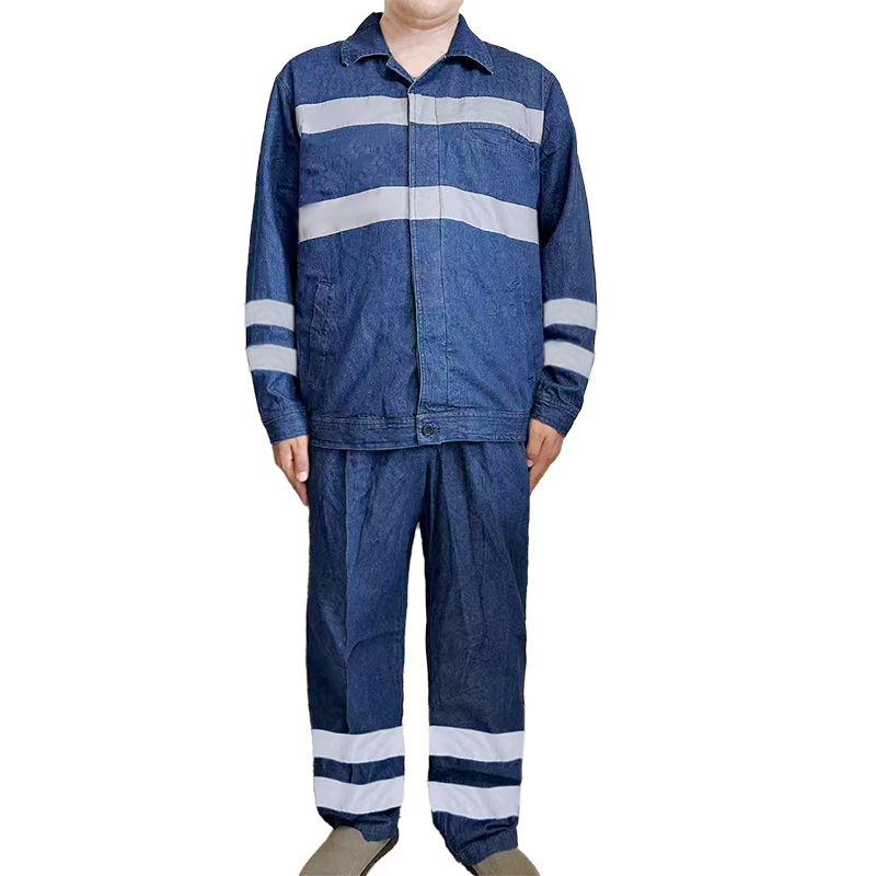 大羿之箭 高可视性警示防护服 牛仔工作服/175#/套高清大图