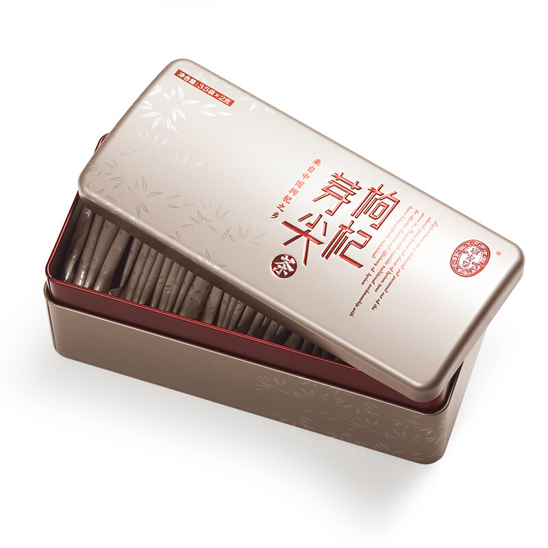 宁安堡 枸杞牙尖枸杞芽茶精美铁盒70g