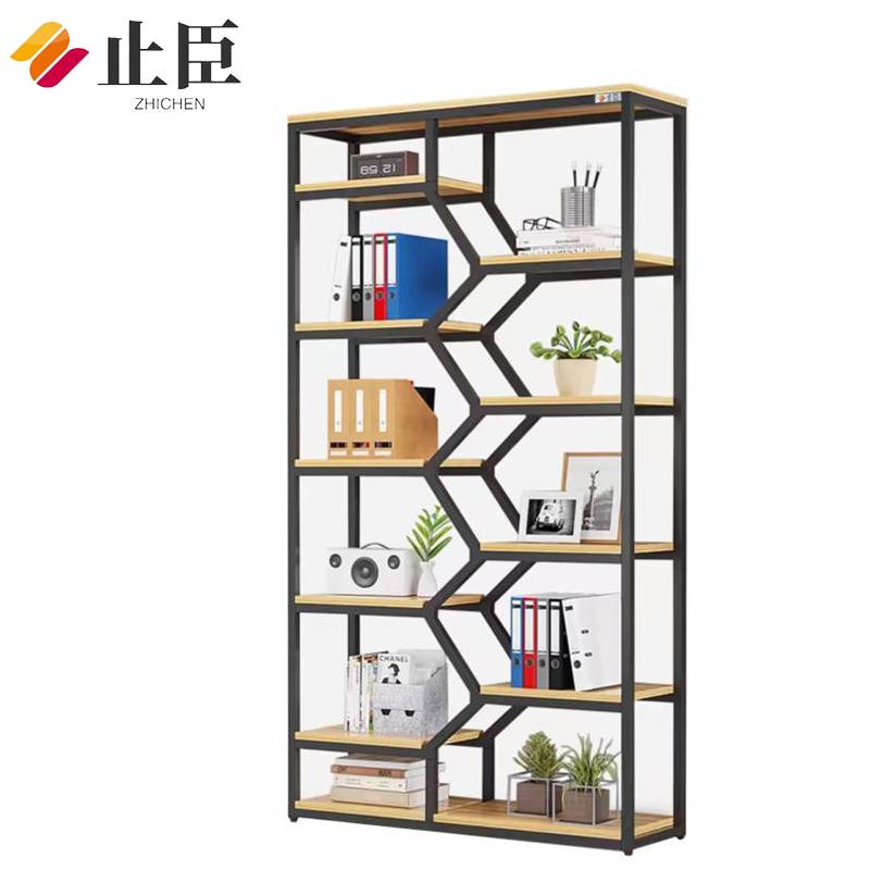 止臣 书架 置物架花架落地客厅博古架书报架靠墙陈列展示架子 M5高清大图