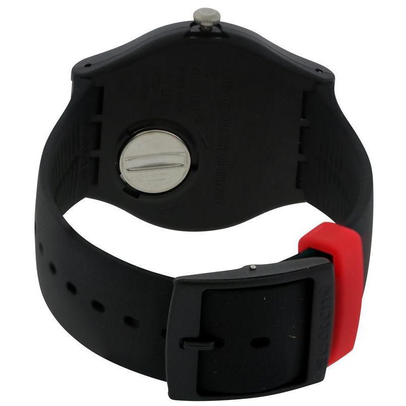 斯沃琪swatch手表原创炫彩系列酷黑树脂石英男女通用手表suob724