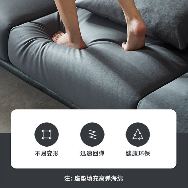 左右沙发北欧轻奢科技布沙发现代简约沙发客厅小户型三人位脚踏布艺免洗沙发组合家具5052