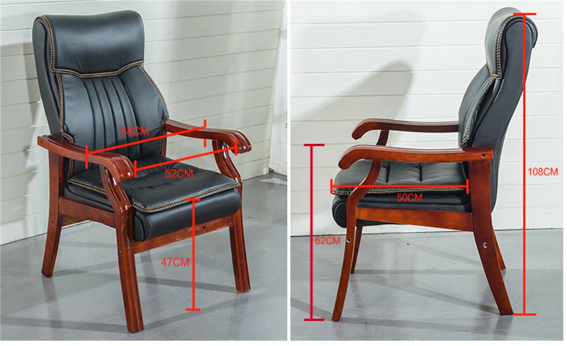 豫亨 办公家具会议椅皮质接待椅会客椅培训椅办公椅实木电脑椅麻将椅棋牌椅老板椅书房椅子高清大图