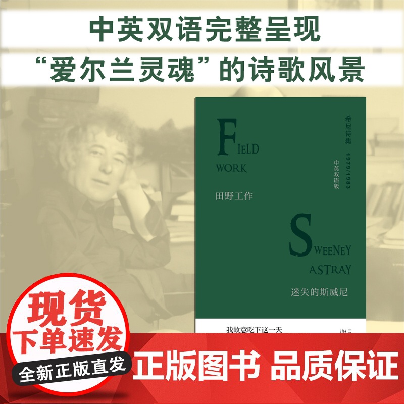 (预售)文学纪念碑 田野工作·迷失的斯威尼:中英双语版 (爱尔兰)谢默斯·希尼 著; 朱玉 译高清大图