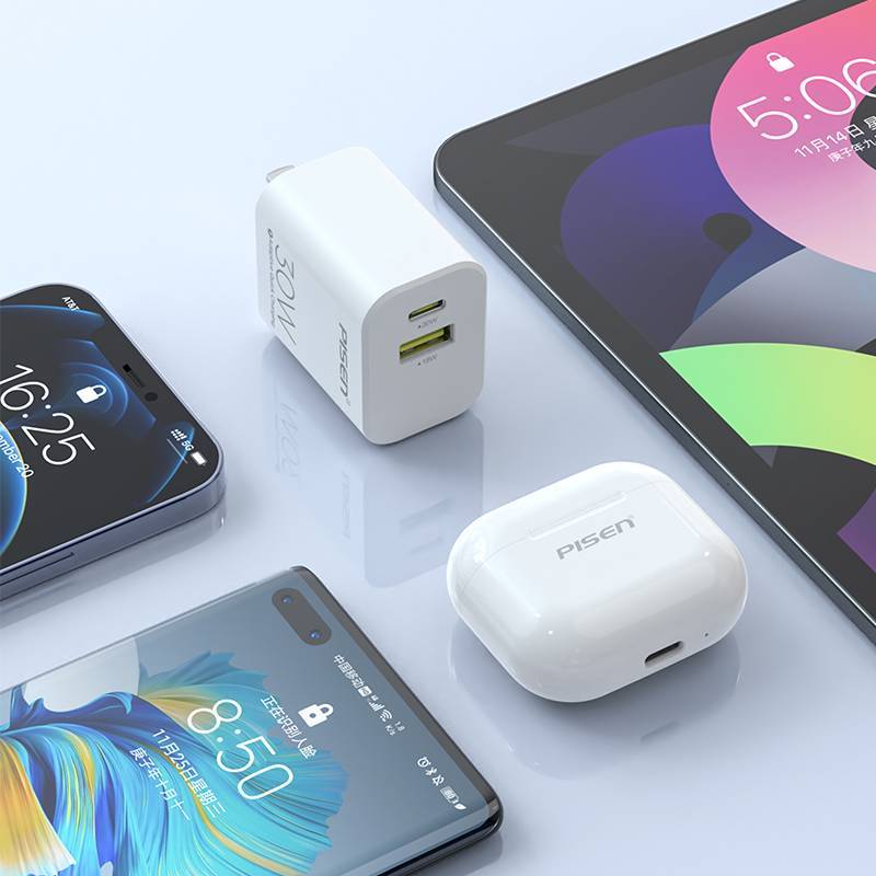 品胜苹果30W充电器双口PD快充头适用iPhone14ProMax手机20W快充插头11数据线12/13/X/Plus