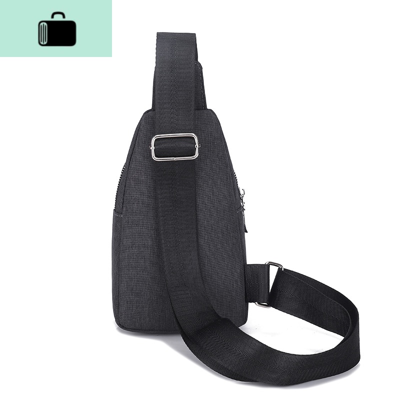 胸前包男商务时尚小背包百搭男士斜挎包简约男轻便单肩包韩版潮包NEWLAKE高清大图