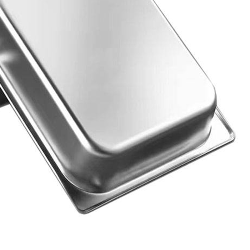 快餐车食物餐盆商用自助分数盆餐具套装不锈钢份数盆长方形带盖方盆分数盘高清大图