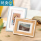 敬平简约相框摆台创意北欧8寸6寸12儿童像框相架相片框B5A4定制印LOGO 生动粉白 6寸摆台(横竖可用)
