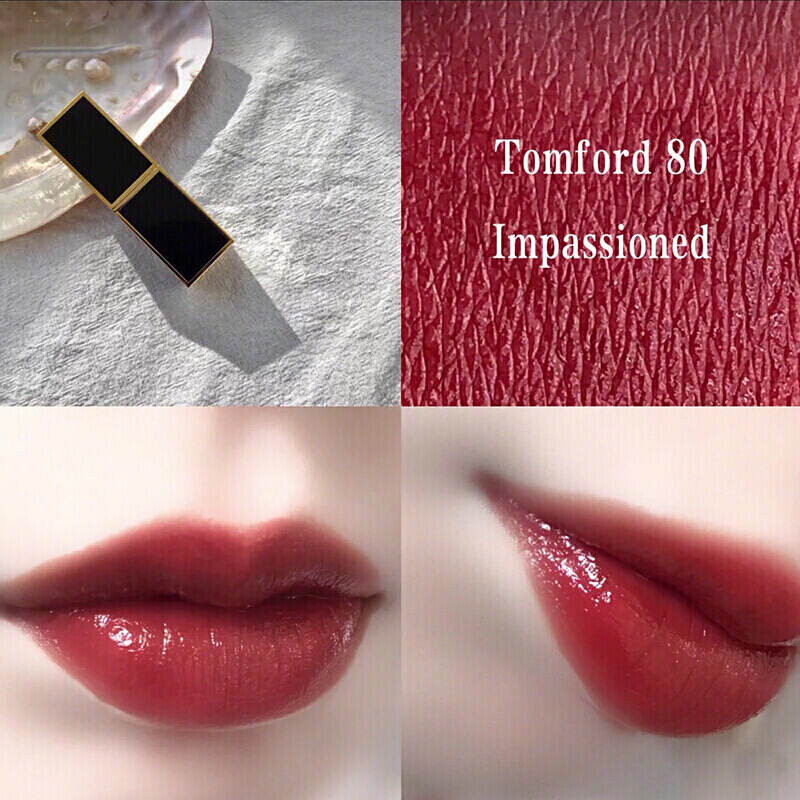Tom Ford汤姆福特TF口红 18年TF白管 黑管新品细管显色口红润唇膏3g80#IMPASSIONED
