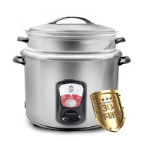 爱德（aide）老式电饭锅电饭煲4L 双层保温式 电饭锅 304不锈钢内胆 机械式电饭锅 2-5人 SN701EGG