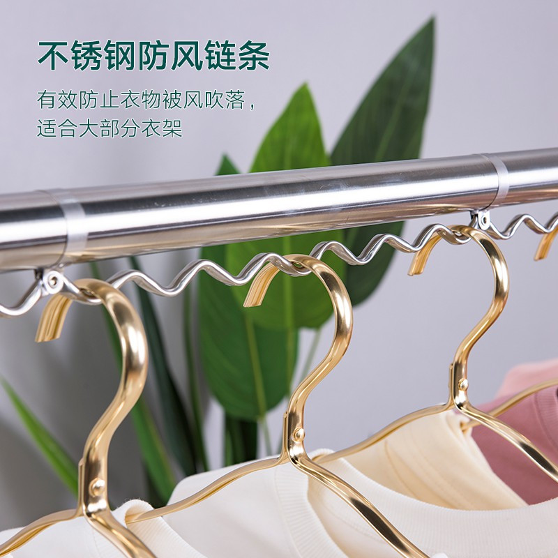 三维工匠台伸缩杆免打孔晾衣杆伸缩衣杆顶装室外凉衣服晒被子 三维工 2.06-3.5米(纯不锈钢带10个8字圈)2只装