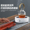 瓷白色静音茶炉(单炉) 优戈静音茶炉煮茶电陶炉多功能玻璃壶铁壶陶瓷壶炉非电磁炉光波炉