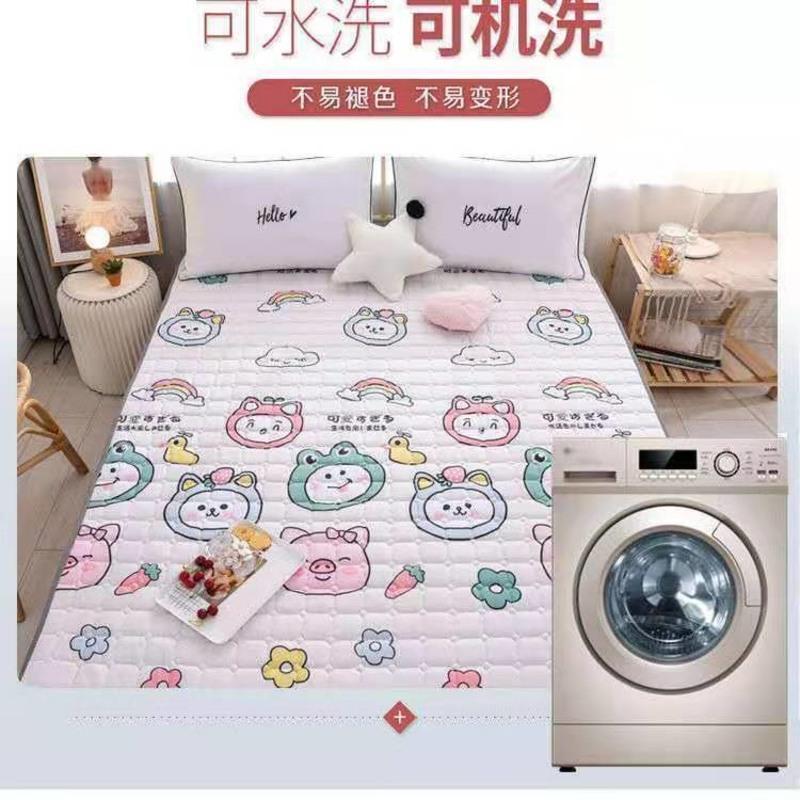 可水洗宿舍床垫薄床护垫榻榻米床垫家用睡垫床垫折叠床垫可打地铺 可爱多 床好大拍多大(90*200cm)床