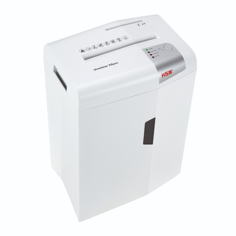 赫斯密(HSM))X6pro 小型家用和办公碎纸机德国5级保密碎光盘 碎纸机 20L 2*15mm
