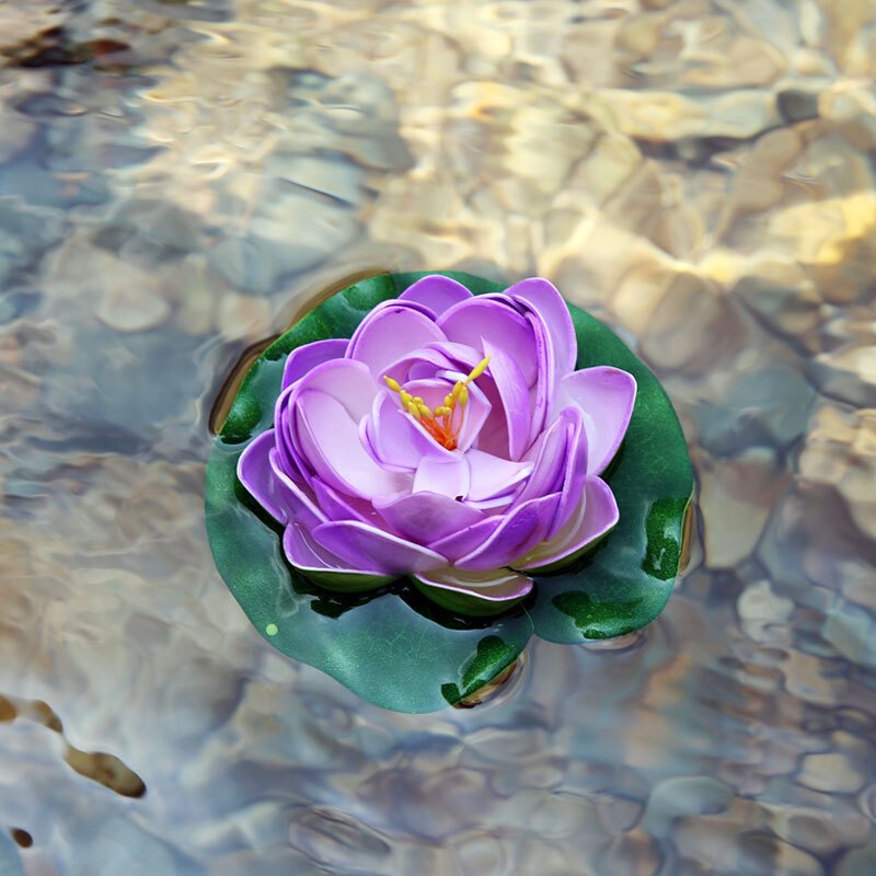 假花漂浮荷花eva材料仿真荷花假花荷花道具仿真花莲花供佛睡莲鱼缸花