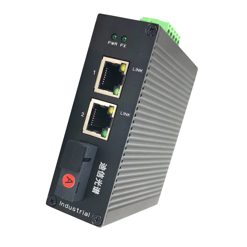 迪信光谱 工业以太网光电转换器千兆光口2电口收发器 OYD-M1201-P 台高清大图