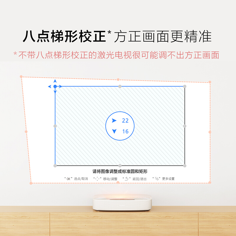 极米(XGIMI)皓LUNE 4K 激光电视 投影仪家用 激光投影机 超短焦投影仪 自营 客厅家庭影院