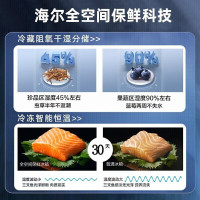 海尔(Haier)冰箱 BCD-601WGHSS19B9U1全空间保鲜对开双开门601升大容量变频风冷无霜