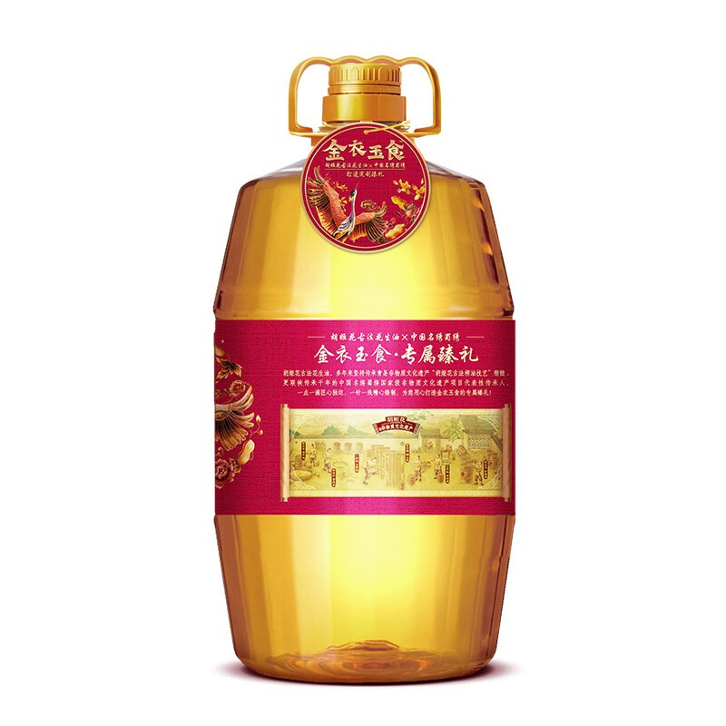 胡姬花金衣玉食古法花生油5L高清大图