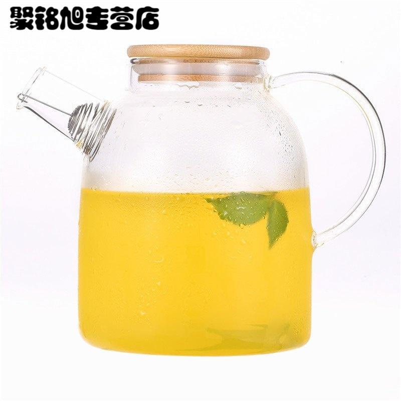 玻璃煮茶壶大容量热冷水壶玻璃茶具果汁杯透明凉水杯家居家用生活日用家庭清洁生活日用家居器皿水具水杯套装
