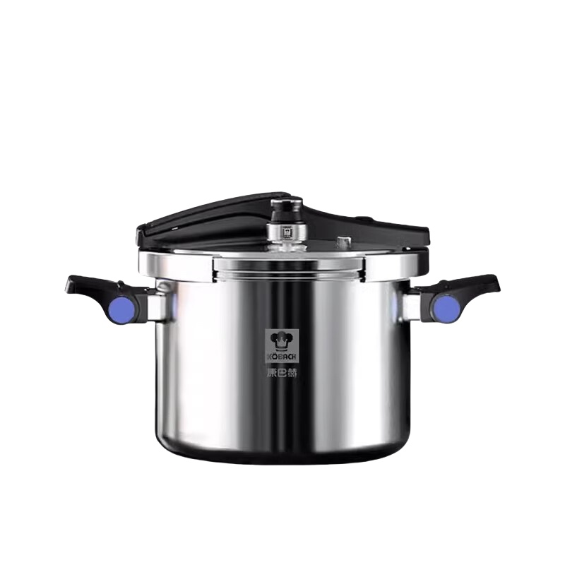 康巴赫(KBH) KYS-22B31E 德式高压锅 304不锈钢压力锅多重防爆折叠可立锅盖家用 电磁炉可用