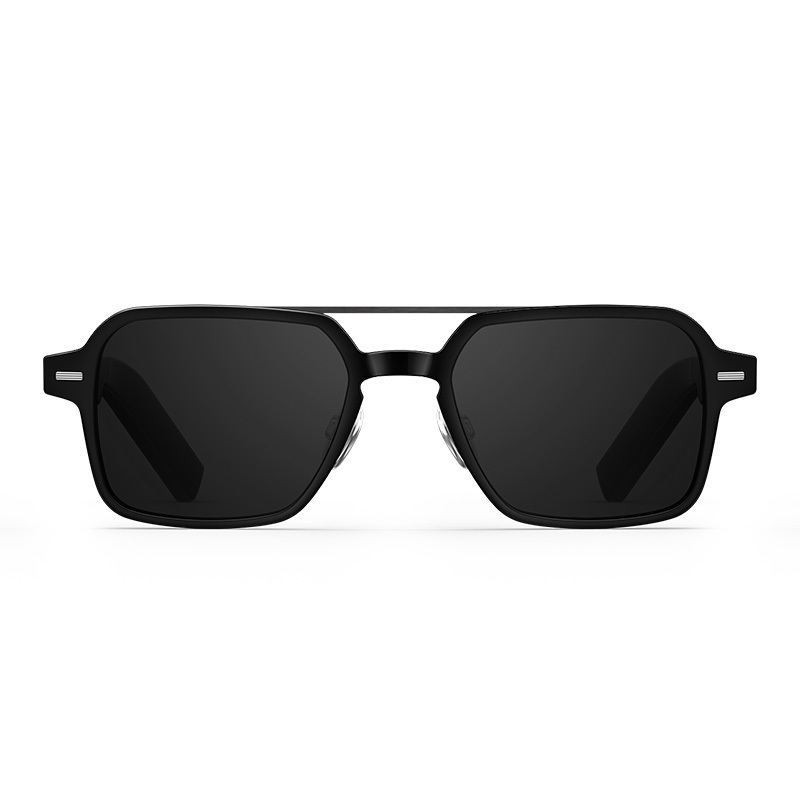 华为/HUAWEI Eyewear 华为智能眼镜 亮黑色 飞行员全框太阳镜 华为耳机 舒适佩戴 轻松连接 可更换镜框