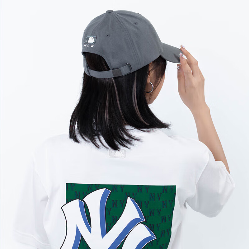 MLB帽子男女情侣刺绣硬顶棒球帽四季鸭舌帽 3ACP8501N-50GRS