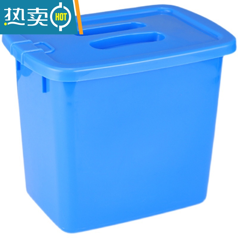 敬平专用塑料桶密封桶糖水桶带盖牛奶桶冷饮桶pp5升盖子单卖方形 蓝色14升盖子高清大图