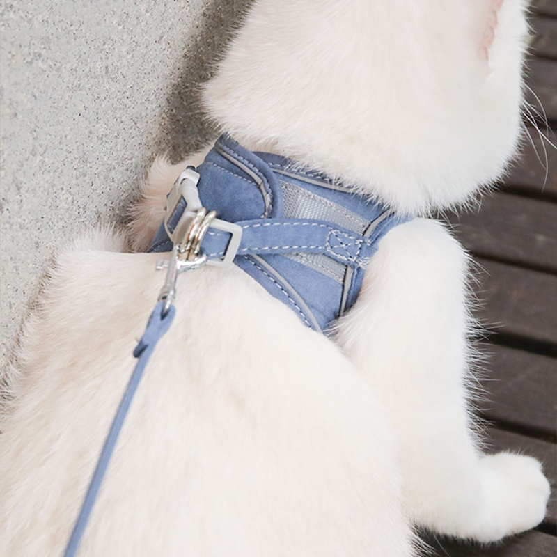 米妮宠物猫咪牵引绳可爱背心式胸背带外出溜猫绳猫链子猫咪专用