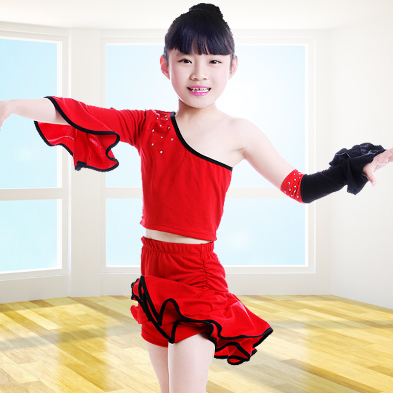 儿童拉丁舞演出服表演服少儿拉丁舞服装练习套装比赛套装拉丁舞裙