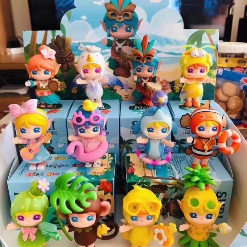 泡泡玛特盲盒林深不知处玩具女孩盲盒一套盲盒批发100个装茉莉一 可爱