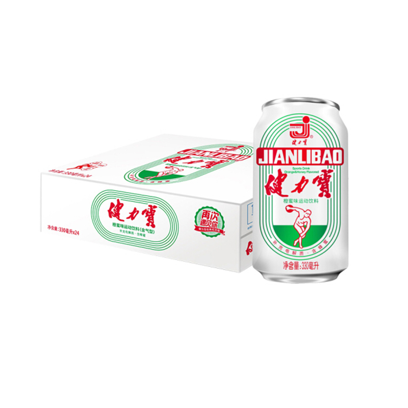 健力宝(JIANLIBAO) 经典纪念罐运动饮料橙蜜味 330ml*24罐整箱