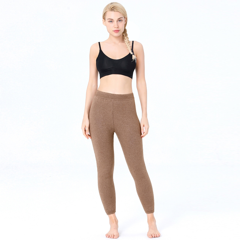 免费试穿 牧绒多斯羊羔绒加厚男女士羊毛裤全托保暖裤春秋打底裤中老年高腰棉裤2024冬装新款羊绒保暖裤男大码内穿毛裤加绒裤高清大图