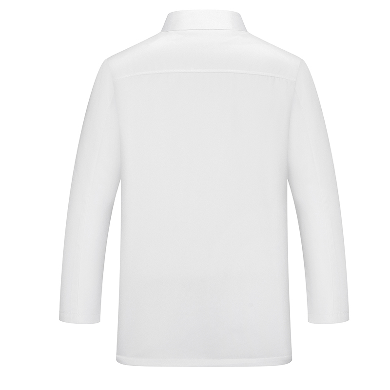 天鸣时尚皮标厨师劳保服/件高清大图