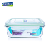 三光云彩(GLASSLOCK)韩国原装进口耐热钢化玻璃保鲜盒密封盒水杯三件套装带盖便当饭盒可微波炉加热 GL3-01