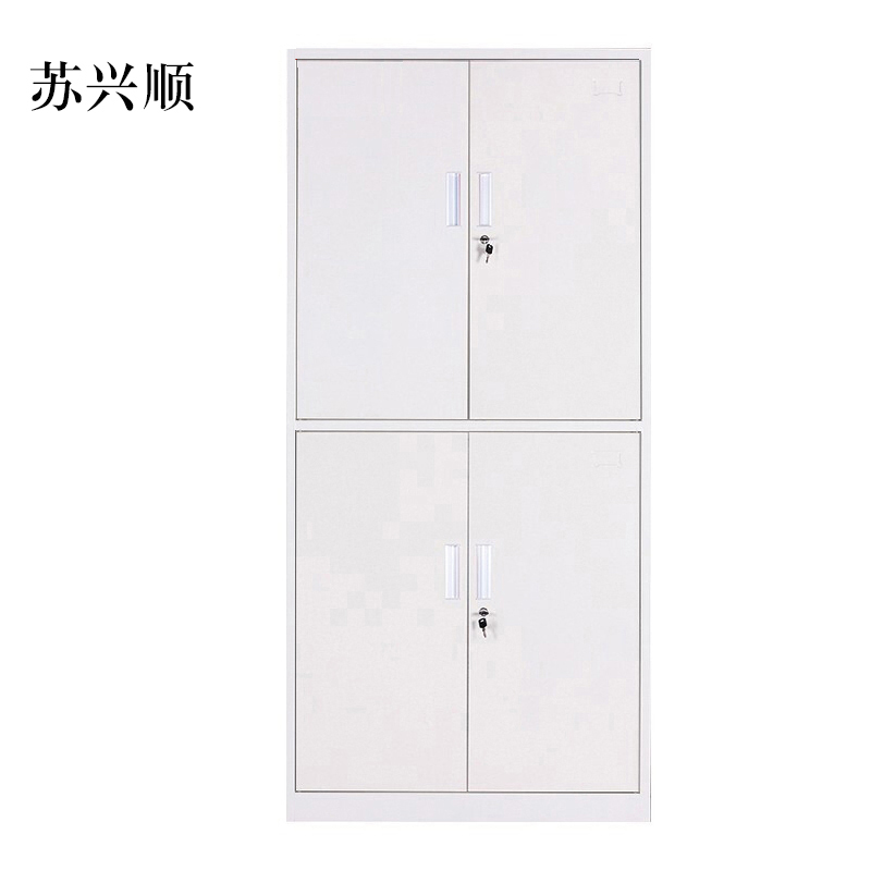 苏兴顺钢制文件柜档案柜财务凭证柜带锁储物柜铁皮柜书柜通双节文件柜