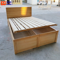 德诚和(DECHENGHE)实木床简约现代高箱储物床