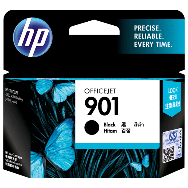 原装惠普901打印机墨盒 hp officejet 4500 J4580 J4660 901XL 黑色彩色 hp4500高清大图