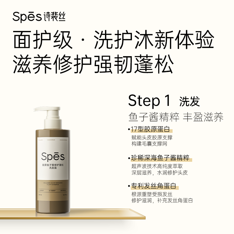 Spēs诗裴丝胶原鱼子酱套盒(500ml+500ml+200ml)高清大图